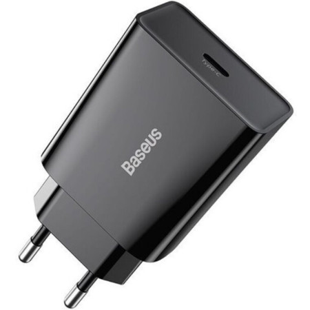 Сетевое зарядное устройство Baseus Speed Mini Quick Charger 1C 20W EU (CCFS-SN01)(Черный \ Black)