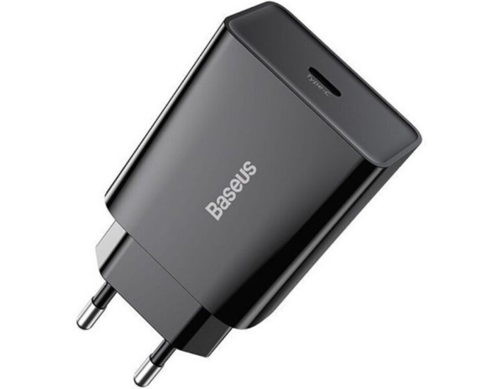 Мережеве зарядний пристрій Baseus Speed Mini Quick Charger 1C 20W EU (CCFS-SN01)(Черный  Black)