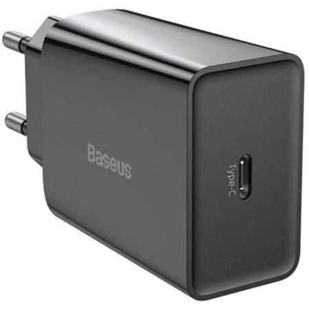 Сетевое зарядное устройство Baseus Speed Mini Quick Charger 1C 20W EU (CCFS-SN01)(Черный \ Black)