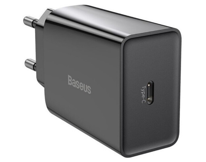 Мережеве зарядний пристрій Baseus Speed Mini Quick Charger 1C 20W EU (CCFS-SN01)(Черный  Black)