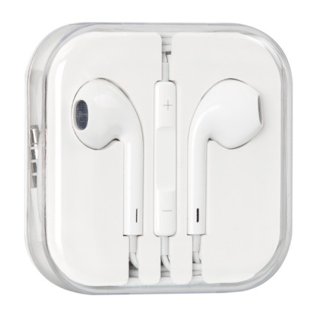 Проводные наушники 3.5 iPhone Original Quality (box) (MD827ZM/B) (Белый / White)