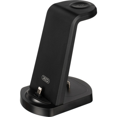 Беспроводная зарядка XO WX035 3in1 (iPhone/AirPods Lightning, Whireless Watch Charger) Black