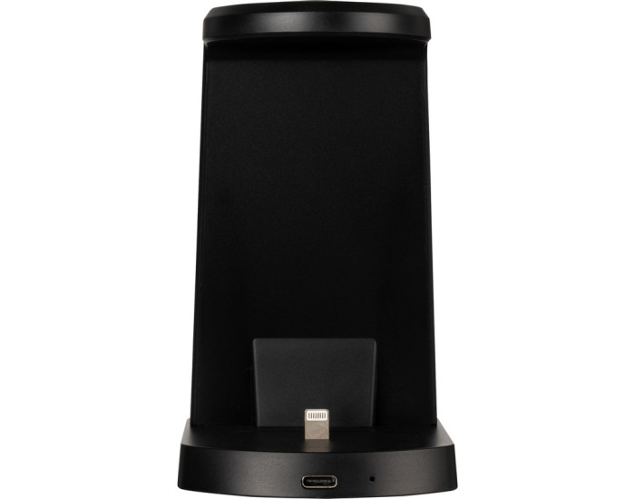 Бездротова зарядка XO WX035 3in1 (iPhone/AirPods Lightning, Whireless Watch Charger) Black
