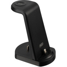 Беспроводная зарядка XO WX035 3in1 (iPhone/AirPods Lightning, Whireless Watch Charger) Black