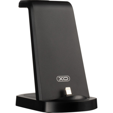 Беспроводная зарядка XO WX035 3in1 (iPhone/AirPods Lightning, Whireless Watch Charger) Black