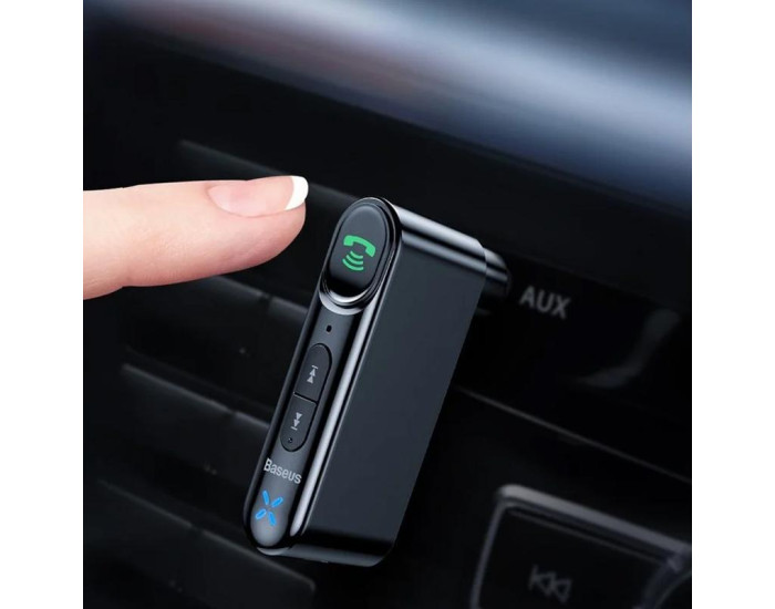Автомобильный FM-Модулятор Baseus Qiyin AUX Car Bluetooth Receiver (WXQY-01) Black