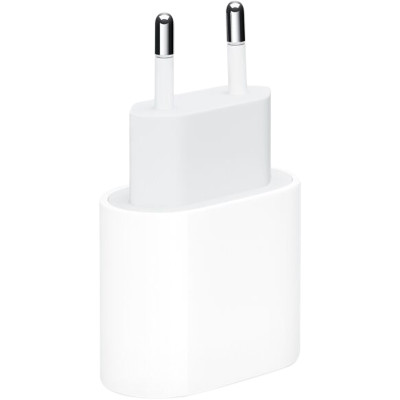 Сетевое зарядное устройство Original Quality Type-C 20W с кабелем Type-C to Lightning (MHJE3ZM/A) (box) (Белый / White)