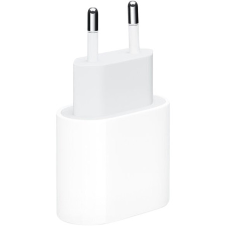 Сетевое зарядное устройство Original Quality Type-C 20W с кабелем Type-C to Lightning (MHJE3ZM/A) (box) (Белый / White) (Класс B)