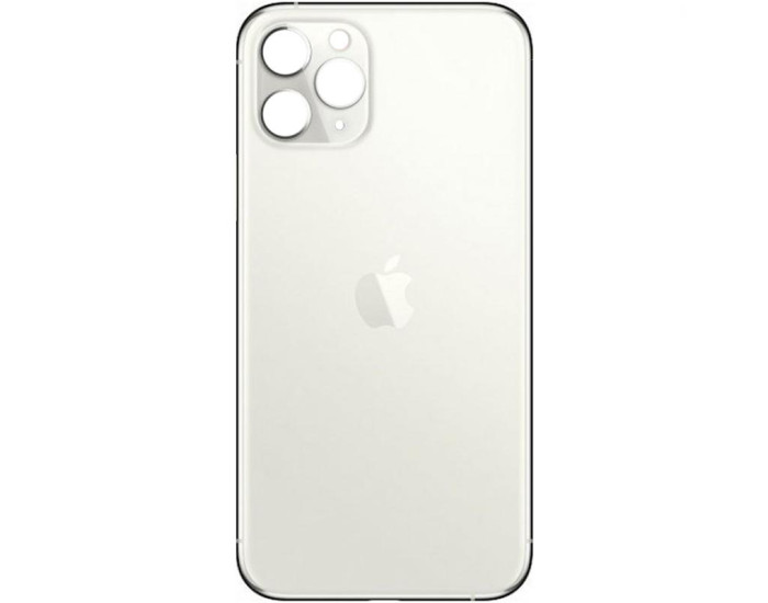 Задняя панель корпуса для iPhone 11 Pro, Silver (Small Hole) оригинал