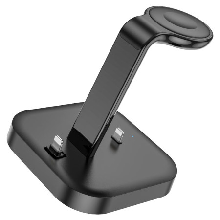 Беспроводное зарядка Hoco CW43 Graceful 3-in-1 (MagSafe/AppleWatch) charger (Черный/Black)