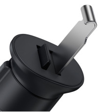Автотримач в дефлектор Baseus Metal Age Ⅱ (Round Air Vent Version)(SUJS000001) Black