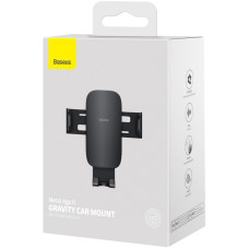 Автотримач в дефлектор Baseus Metal Age Ⅱ (Round Air Vent Version)(SUJS000001) Black