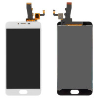 Дисплей с сенсорным экраном (модуль) Meizu M5, M611H, белый (Класс B)
