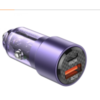 Автомобильное зарядное устройство Borofone (BZ20A) Smart 83W dual port (PD65W+QC18W) Фиолетовый