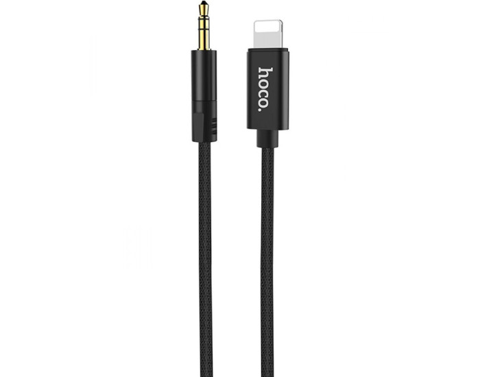 Кабель AUX Hoco UPA13 Lightning to 3.5mm (Чорний / Black)