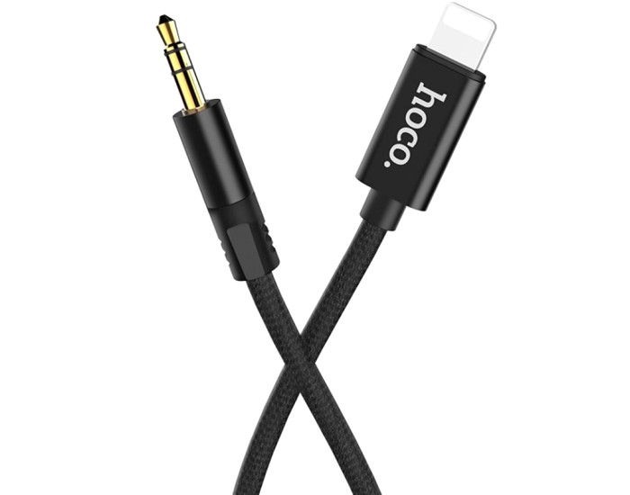 Кабель AUX Hoco UPA13 Lightning to 3.5mm (Чорний / Black)