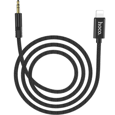 Кабель AUX Hoco UPA13 Lightning to 3.5mm (Черный / Black)