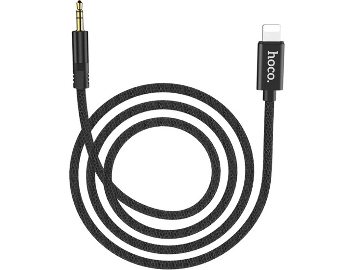 Кабель AUX Hoco UPA13 Lightning to 3.5mm (Чорний / Black)