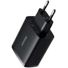 Мережеве зарядний пристрій 3USB Baseus Compact Charger 17W (CCXJ020101) (Black/ Чорний)