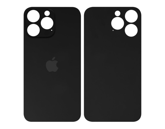 Задняя панель корпуса для iPhone 14 Pro, Black (Small Hole)