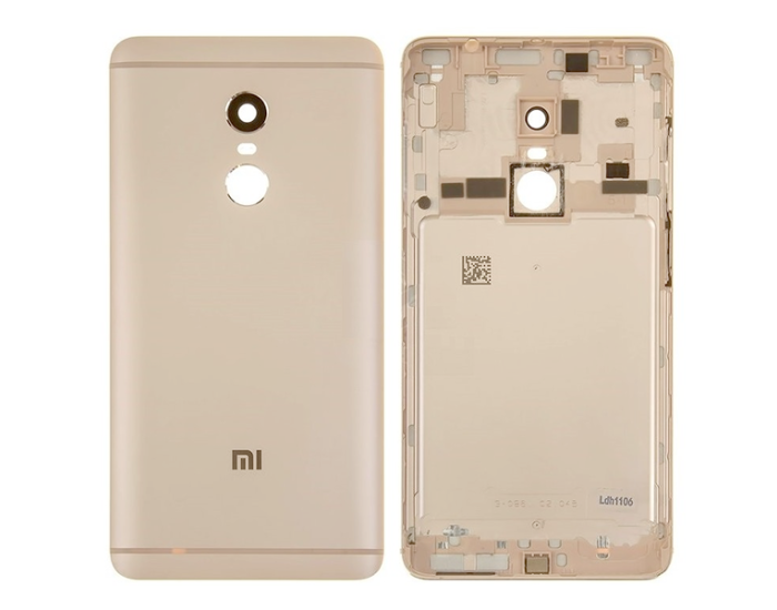 Задняя крышка корпуса для Xiaomi Redmi Note 4X, золото с боковыми кнопками