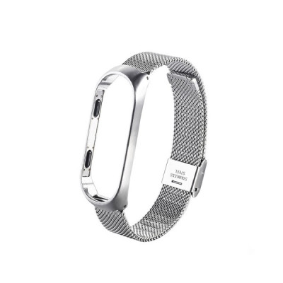 Ремешок для Xiaomi Mi Band 3/4 Milanese Loop Silver