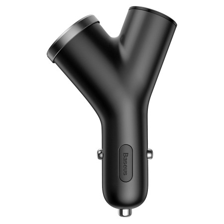 Автомобильное зарядное устройство Baseus Y-type Dual USB + Cigarete Lighter 2USB/3.4A (CCALL-YX01) Black (Класс B)
