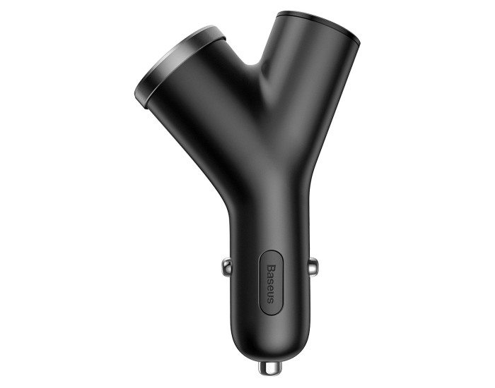 Автомобільне зарядний пристрій Baseus Y-type Dual USB + Cigarete Lighter 2USB/3.4A (CCALL-YX01) Black