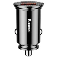 Автомобильное зарядное устройство Baseus Circular Plastic A+A PPS (5A)(CCALL-YD01) Black