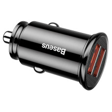 Автомобильное зарядное устройство Baseus Circular Plastic A+A (PPS Dual QC3.0 2USB/5A/30W/QC3.0) (CCALL-YD01) Black