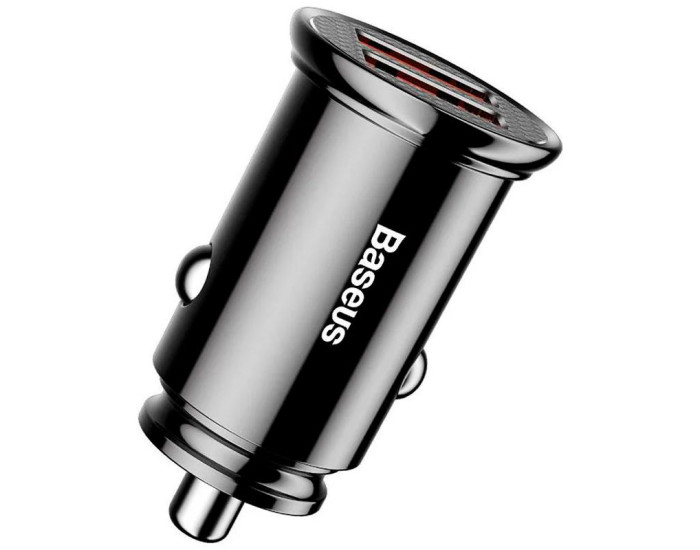Автомобільне зарядний пристрій Baseus Circular Plastic A+A (PPS Dual QC3.0 2USB/5A/30W/QC3.0) (CCALL-YD01) Black