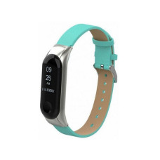 Ремешок для Xiaomi Mi Band 3 (Кожаный) Blue