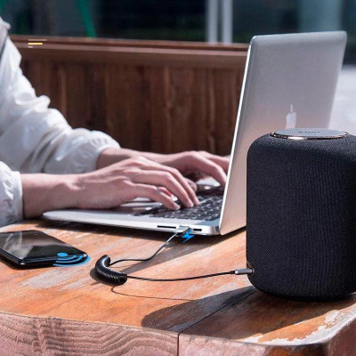 Кабель AUX Baseus Bluetooth Audio Adapter AUX/USB with mic (CABA01-01) (Черный / Black)