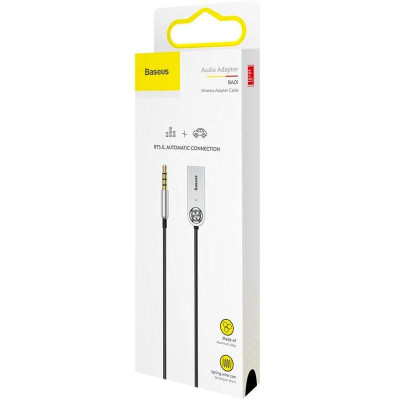 Кабель AUX Baseus Bluetooth Audio Adapter AUX/USB with mic (CABA01-01) (Черный / Black)
