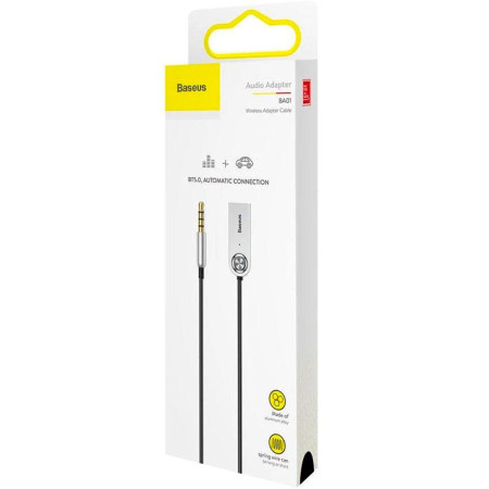 Кабель AUX Baseus Bluetooth Audio Adapter AUX/USB with mic (CABA01-01) (Черный / Black) (Класс А)