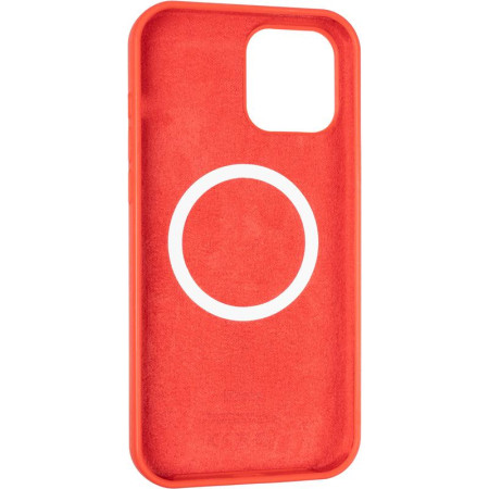 Чехол-силикон оригинал Full Soft Matte with MagSafe iPhone 12 Pro Max Red