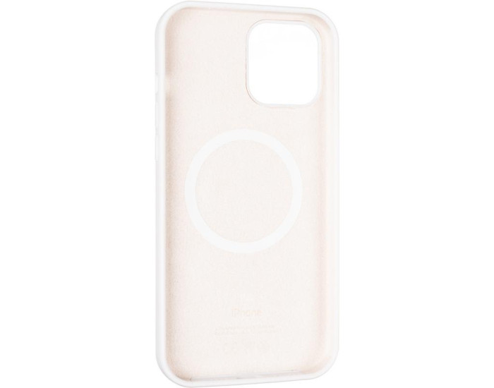 Чехол-силикон оригинал Full Soft Matte with MagSafe iPhone 12 Pro Max, White