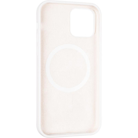Чехол-силикон оригинал Full Soft Matte Case with MagSafe iPhone 12/12 Pro White