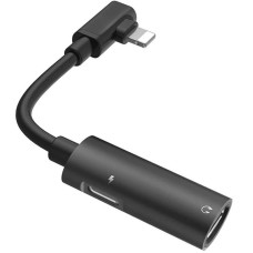 Адаптер Hoco LS18 2in1 Lightning -> 2 Lightning (Чорний \ Black)