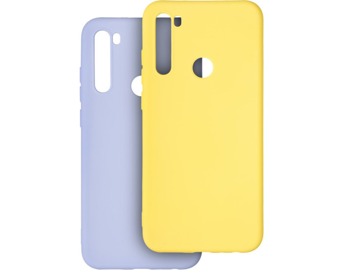 Чехол-силикон оригинал Krazi Lot Full Soft Matte Samsung A215 A21 Violet/Yellow