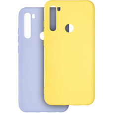 Чехол-силикон оригинал Krazi Lot Full Soft Matte Samsung A215 A21 Violet/Yellow