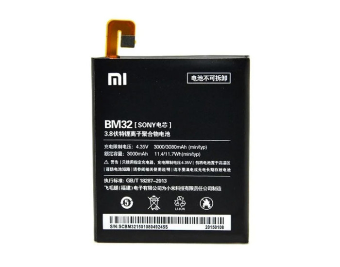 Аккумулятор Xiaomi BM34, Mi Note Pro, 3010 mAh