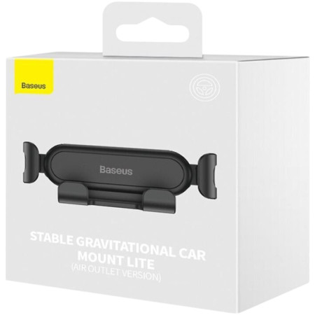 Автодержатель в дефлектор Baseus Stable Gravitational Car Mount Lite (SUWX010001) (Черный / Black) (Класс C)