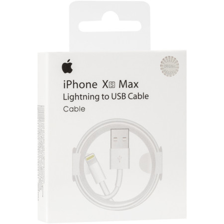 Кабель USB 99%  Original iPhone XS Max (чип MFI) Retai box