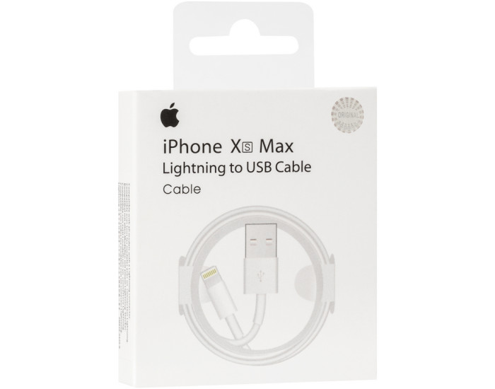 Кабель USB 99% Original USB to Lightning iPhone XS Max (чіп MFI) Retai box