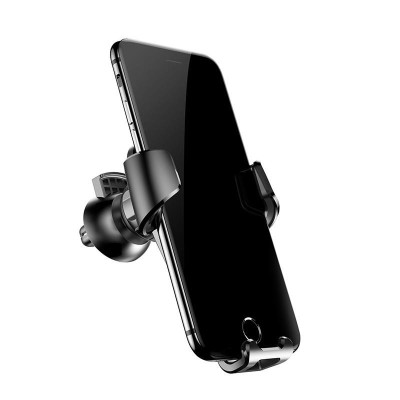 Автодержатель в дефлектор Baseus PREMIUM Gravity Car Mount, Black
