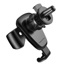 Автодержатель в дефлектор Baseus PREMIUM Gravity Car Mount, Black