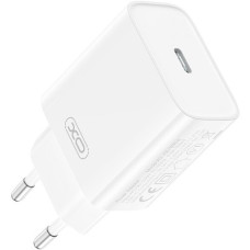 Сетевое зарядное устройство XO CE15 (EU) PD20W USB-C Fast Charging Charger with Lightning Cable White