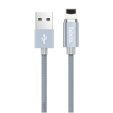 Кабель USB Hoco U40A Magnetic Adsorption Lightning (1.2m) (Сірий / Grey)