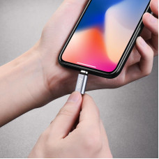 Кабель USB Hoco U40A Magnetic Adsorption USB to Lightning (1.2m) Grey